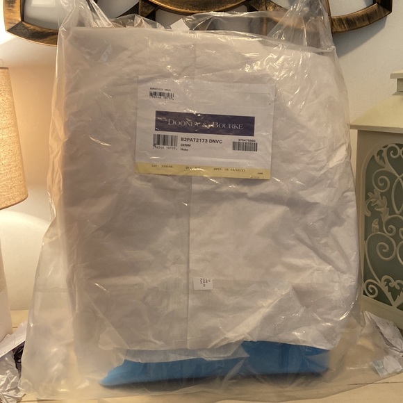 Dooney & Bourke Handbag Patent Leather Hobo Shoulder Denim Blue - Picture 16 of 16